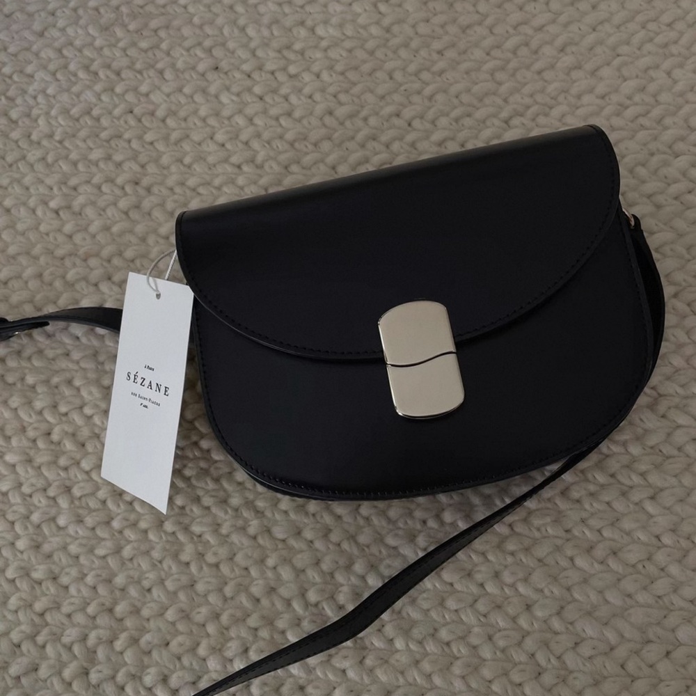 Sezane CLAUDE BAG in black - Picture 6 of 8